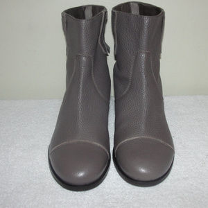 J.Crew gray leather ankle bootss!